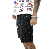 HD - Rhinestones Raw Shorts